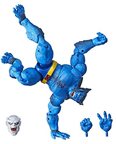 Marvel Hasbro Legends Series 6 Collectible Action Figure Beast Toy (X-Men Collection) – with Caliban Build-A-Figure Part