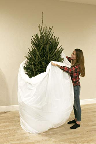 Jumbo Aufbewahrungs- und Entsorgungsbeutel für Weihnachtsbaum, für Bäume bis zu 2,9 m, biologisch abbaubar, recycelbar, Kunststoffbeutel, Weihnachtsbaumschürze