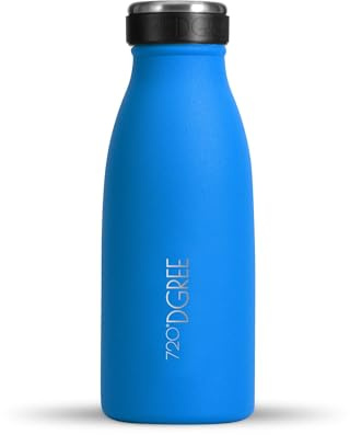720°DGREE Vaccum Insulated Water Bottle “milkyBottle“ - 350 ml - BPA-Free, Leakproof, Thermo Stainless Steel Flask - Kids, Children, Kindergarten, School, Sports, Gym, Hot, Cold & Carbonated Drinks