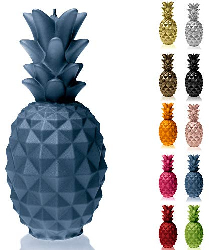 Candellana Handmade Pineapple Kerze Geschenk- Lustig - Dekorative Kerze - Home Décor - Geschenke für Freunde - Baumwolle Docht - Brenndauer 119h - Jeans Kerze