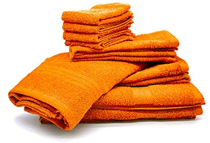 Bassetti Frottee-Handtücher, 10 Stück (Orange)
