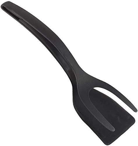1 spatule pour œufs au plat, multifonction 2 en 1, anti-adhésive, pelle à pain, pince à pain, ustensiles de cuisine