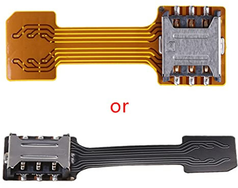 ZIRAN Hybrid Dual SIM Card Adapter, Micro SD Slot for Android Phone Extender, Nano Mic