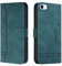Trugox Handyhülle für Apple iPhone SE 2022 5G/iPhone SE 2020/iPhone 8/iPhone 7 Hülle Klappbar Klapphülle mit Kartenfach Handytasche Schutzhülle Tasche Leder Wallet Flip Case Cover - Blau Grün
