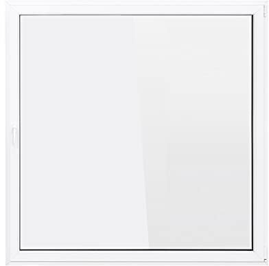 Bastion Fenster Kellerfenster 1 Flügel Dreh-Kipp 2-fach Verglasung RC2 BA weiß 70 mm Profil (900x900 mm Rechts)