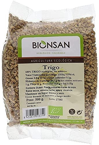 Bionsan Trigo Ecológico en grano | Producto Ecológico y Natural | 500 gr