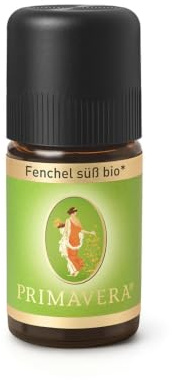 PRIMAVERA Ätherisches Öl Fenchel süß bio 5 ml - Aromaöl, Duftöl, Aromatherapie - entspannend, ausgleichend - Bauchwohl Öl - vegan, bio