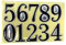 Sticky Property Numbers 0-9 Numbers sets Waterproof Self Adhesive Sticky Number Ideal for Lockers, Doors, House (SILVER/BLACK)