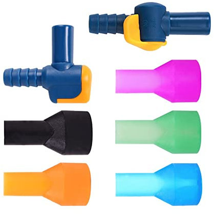 CHmiss Bite Valves 7 pcs Bite Ventil Switch Bite Valve Silikon-Mundstücken Bite Ventil ZubehöR Beißventil Trinkblase Mundstück Vaude für Outdoor Rucksack Trinkblase Reservoir