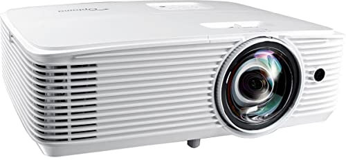 Optoma EH412STx Short Throw 1080p HDR Professional Projector Super Bright 4,000 Lumens Business Presentations, Classrooms, and Meeting Rooms 15,000 Hour Lamp Life Speaker Built in Portable