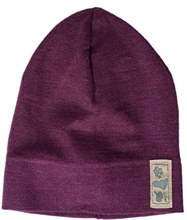 Lilano, Kinder/Baby Beanie Mütze, 70% Wolle (kbT), 30% Seide, 210 g/m² (Beere, 98-104)