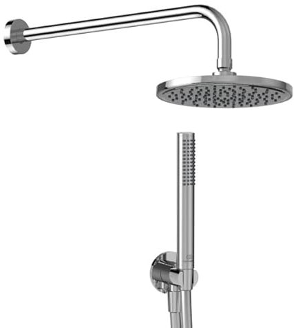 Ideal Standard - Idealrain, Kit doccia light, Mini set componenti doccia tondo, Cromato