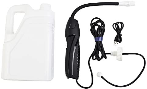 URPIZY Elektrischer Sprühkopf mit flexiblem Zauberstab, Schlauch, 2 m, Batterie, Bewässerungsspray, Gartensprüher, tragbarer Hofsprüher
