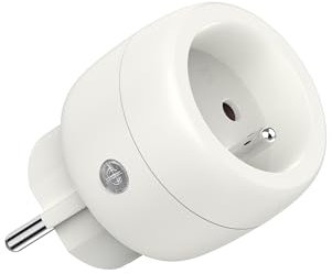 UCOMEN Smart FR WLAN Steckdose, Mini Alexa Steckdose mit Sprachsteuerung Timer, Smart Home WiFi Steckdose funktioniert mit Alexa, Google Home, Nur 2.4GHz WiFi, 1er Pack