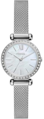 Fossil Damen Analog Quarz Uhr mit Edelstahl Armband BQ3896
