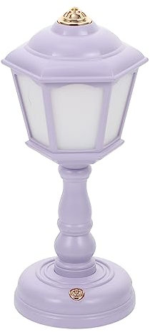 DOITOOL 1 Satz Mini-schreibtischlampe Usb-nachtlicht Led-vintage-tischlampe Traditionelle Tischlampe Alte Nachttischlampe Retro-nachttischlampen Jahrgang Violett Abs Esstisch