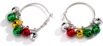 BSLVWG Weihnachtsdekoration, Damen-Weihnachtsohrringe, Weihnachtsbaum/Schneemann/Schneeflocken-Ornamente, Schmuck, Geschenke für Frauen, Feiertagsfeier (16)