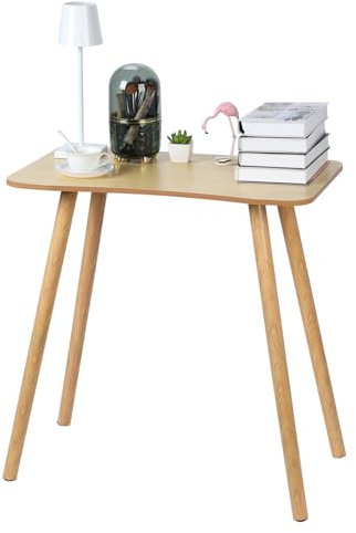 Computer Desk,70x40cm Small Office Desk,Student Study Writing Table with Solid Legs,Ergonomic Design Wooden Gaming Table,Corner Square Student Learning Work Desk for Home Office (Wooden)