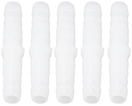 Schlauchverbinder 6Mm Pe Schlauchverbinder 10Mm 10 Pezzi Raccordo Portagomma In Plastica Dritto Uguale Spinato Giuntatore Mender Adattatore Di Giunzione Raccordo Portagomma In