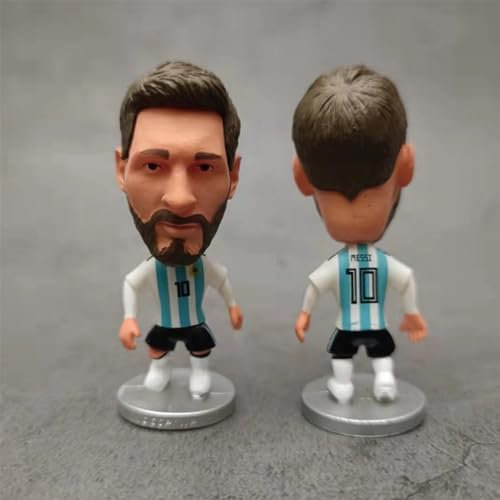 Football Star Resin Decorations for Cake Decorating, Living Room, Office, car Dolls, Football Stars Messi, Ronaldo, Harland, Kroos...…