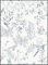 Yomshi Selbstklebende Tapete Blumen 44×300cm Blau und Weiß Tapete Blumen und Vögel Klebefolie Wasserdicht Vinyl Möbelfolie Botanische Tapete für Wohnzimmer Schlafzimmer Wand