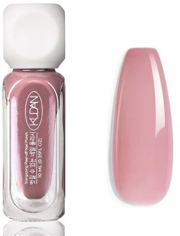Jelly Nail Polish - Light Purple Nail Varnish - Nude Colour Quick Dry Nail Varnish - Water Based Long Lasting Chip Resistant Air Dry No Need UV DIY Nail Art