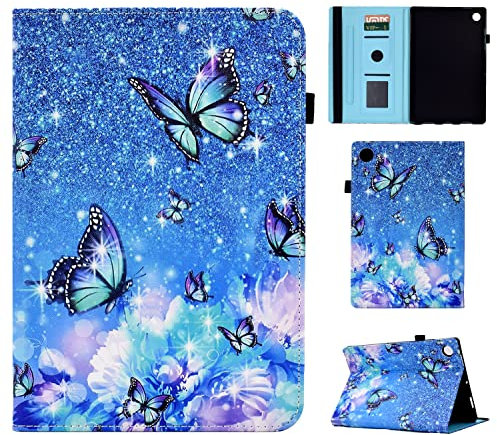 Vaitasy Custodia per Samsung Galaxy Tab A9 Plus 2023 11 Pollici (SM-X210/X215), Ultra-sottlie Protettivo Custodia con Flip Book Cover Galaxy Tab A9 Plus - Farfalla