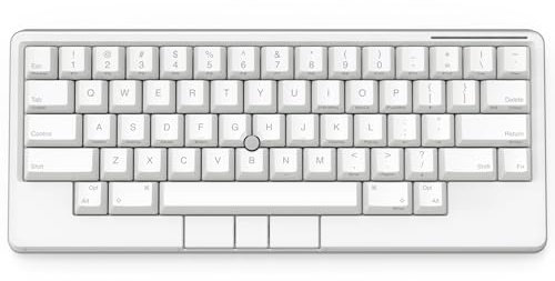 HHKB - Happy Hacking Keyboard Studio (sem fio, Bluetooth, com Cabo, USB-C, silencioso, Mac, Windows, Snow (Blanco), Teclas Impresas en Plateado