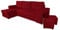 NAWSTOL - Ecksofa Couch Leon mit Schlaffunktion und Bettkasten - Modern Sofa für Wohnzimmer - Links/rechts montierbar (Rot)
