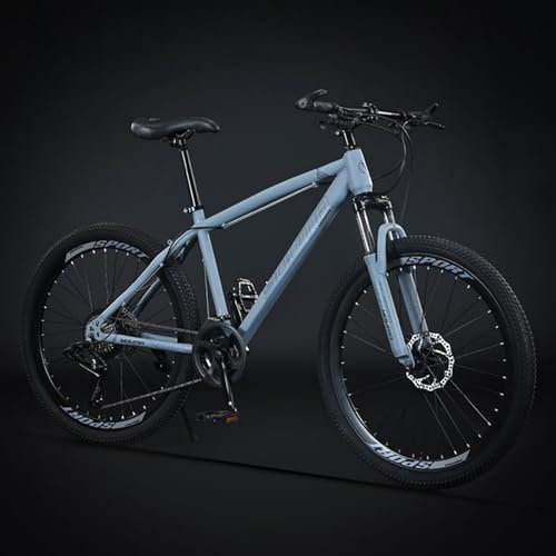 Mountainbike 26 27,5 Zoll 30 Gang Mit Stoßdämpfenden Scheibenbremsen für Männer und Frauen für Jugendliche und Erwachsene A,24 inches 24 Speed