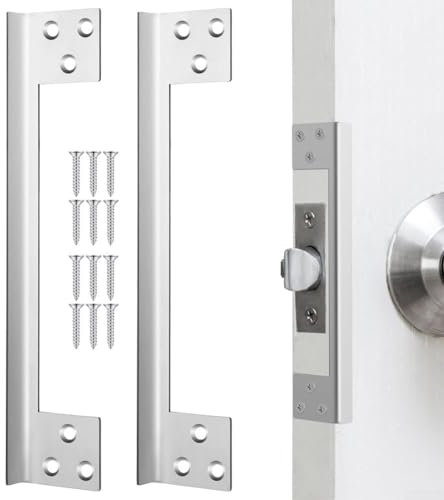 Lot de 2 plaques de renfort de porte en métal (27,9 cm)