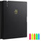 A4 Music File Folder 60Pages Sheet Music Folder Loose-Leaf Binder Music Score Folder Modify Paper Documents Folder Organizer for Choir Band Concert (Black)