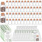 50 Sets Funeral Favours for Guests-50 Memorial Cards 50 Glass Bottles with Cork 50 Organza Bags Funeral Keepsakes for Loss of Loved One Celebration of Life Decorations Memorial Service, No Seed
