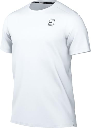 Nike Nikecourt Advantage Dri-Fit Tennisoberteil (Herren), White/Black, FZ6910-100, XS