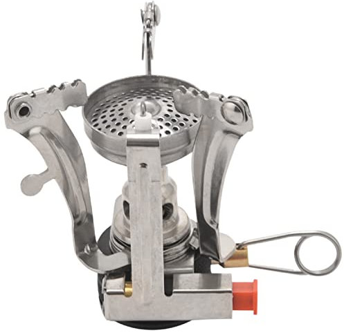 Sarngk Mini cuisinière à gaz super pour le camping en plein air - Pliable - Avec adaptateur de remplissage