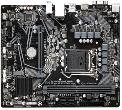 WLTDYZZLDN Scheda Madre Fit for Gigabyte LGA 1200 H510M-H H510 PCI-E 4.0 2 DDR4 64 GB 4 SATA III Micro ATX Motherboard