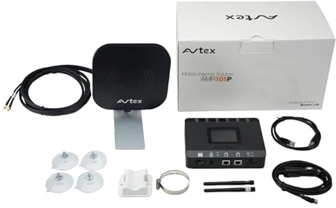 Avtex AMR105P 5G WiFi CAT 6 Mobile Internet Solution Ultrafast Dual Sim Router (Black)