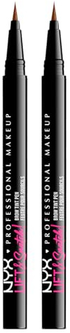 NYX Professional Makeup Lift and Snatch Brow Tint Pen Augenbrauenstift 07 Brunette Wischfest Transferfest Langanhaltend bis zu 16h Laminiereffekt - 2 Augenbrauenstifte