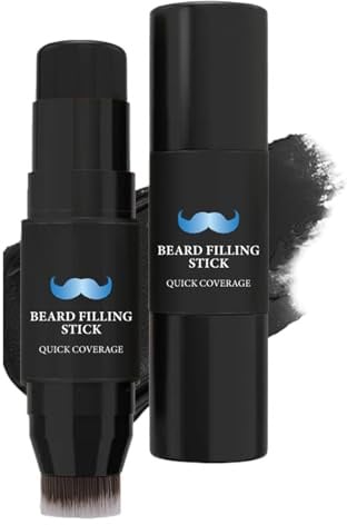 Bartfüller für Herren, 7 g mit Pinsel, deckende Farbe, langanhaltender Effekt, wasserdicht und schweißabweisend, füllt die verdünnten Bereiche für einen volleren Bart, perfekt für das tägliche Styling