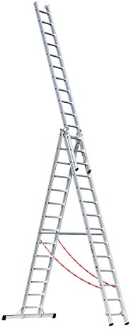 Euroline Alu-Mehrzweckleiter 3-teilig, 3076114