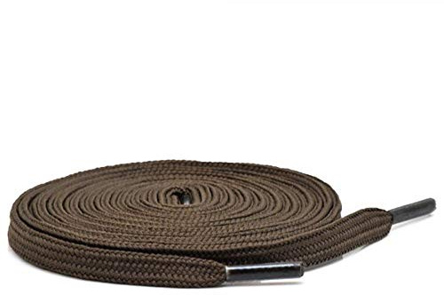 Collonil Schnürsenkel flach dick Flach Durable 75-120 cm (60 cm, Dunkelbraun)