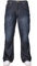 APT Hommes Basique Bleu Coupe Bottillon Jambe Large évasé Travail décontracté Jeans Grand Tailles Disponibles en 3 Couleurs - Délavage Foncé, 42W x 34L