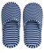Dilwe Pantofole Interne, Pantofole Antiscivolo in Cotone Confortevole ed Hotel Eva con Custodia per Uso Interno per Uomo/Donna(Uomo-Blue Stripes)