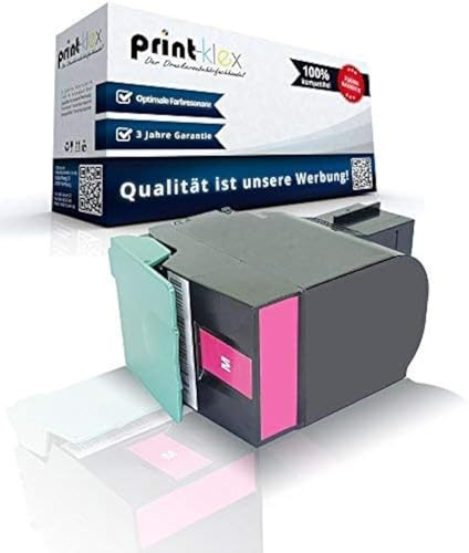 Print-Klex Tonerkartusche kompatibel für Lexmark CX317 CX317dn CX417de CX517de 71B20M0 71B0030 Rot Magenta - Office Line Serie