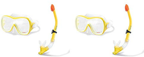 Intex Wave Rider Schnorchel-Set, hypoallergen, latexfrei, 2 Stück