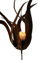 Wunderschöner & Hochwertiger Gartenstecker – Rost Blume/Blumenstecker – Große Auswahl – Edelrost Dekoblume – Metall Gartendeko (Feuerblume für Kerze - Länge 100cm)