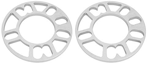 Wheel Spacers, Hub Wheel Shims 2PCS 10mm Aluminum Alloy Wheel Spacer Spacers Plate Shims Universal Fit for 4/5 Stud Wheel for 0.5” Spacers 5x127 10mm Wheel Spacer 5x114.3 4x100 Car Wheel Spacers