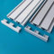 Nalbur Alu Aluminium Gardinenschiene Vorhangschiene mit Montage Set 3 läufig nur Deckenmontage (grau (RAL9006), 180)