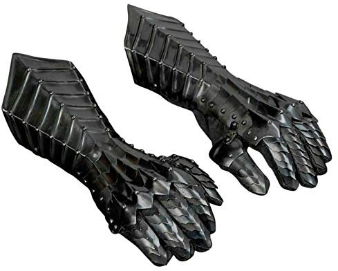 Medieval Knight Gauntlets Gothic Gauntlet Gloves 18G Steel replica