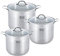 Royal Swiss - Set mit 3 Kochtöpfen (16 l, 19 l, 22,5 l).